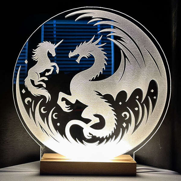 未開封 Dragon of Illumination ディスプレイセット battle-of-dragon-unicorn-large
