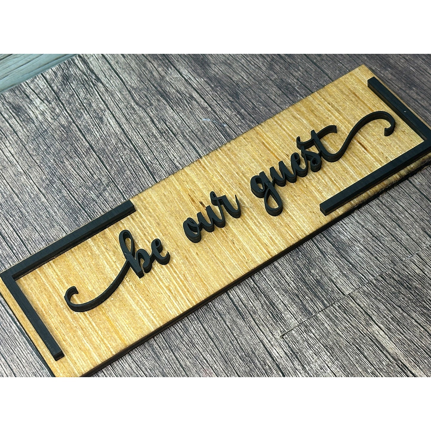 Be Our Guest Wall Sign - Glowforge