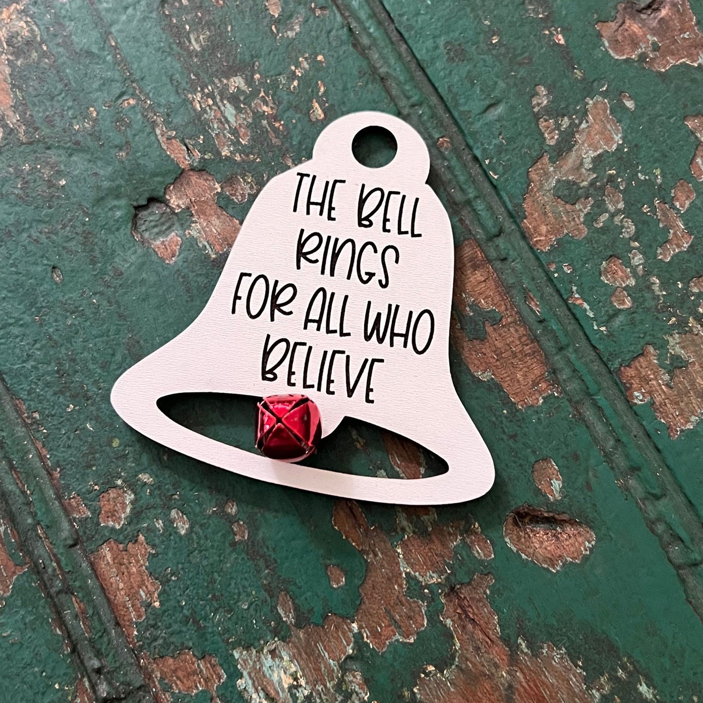 Believe Bell Holiday Ornament - Glowforge