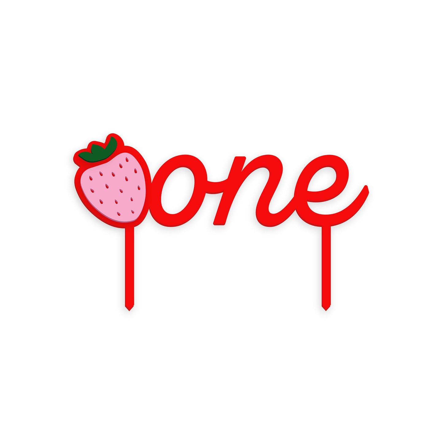 Berry First Birthday Cake Topper