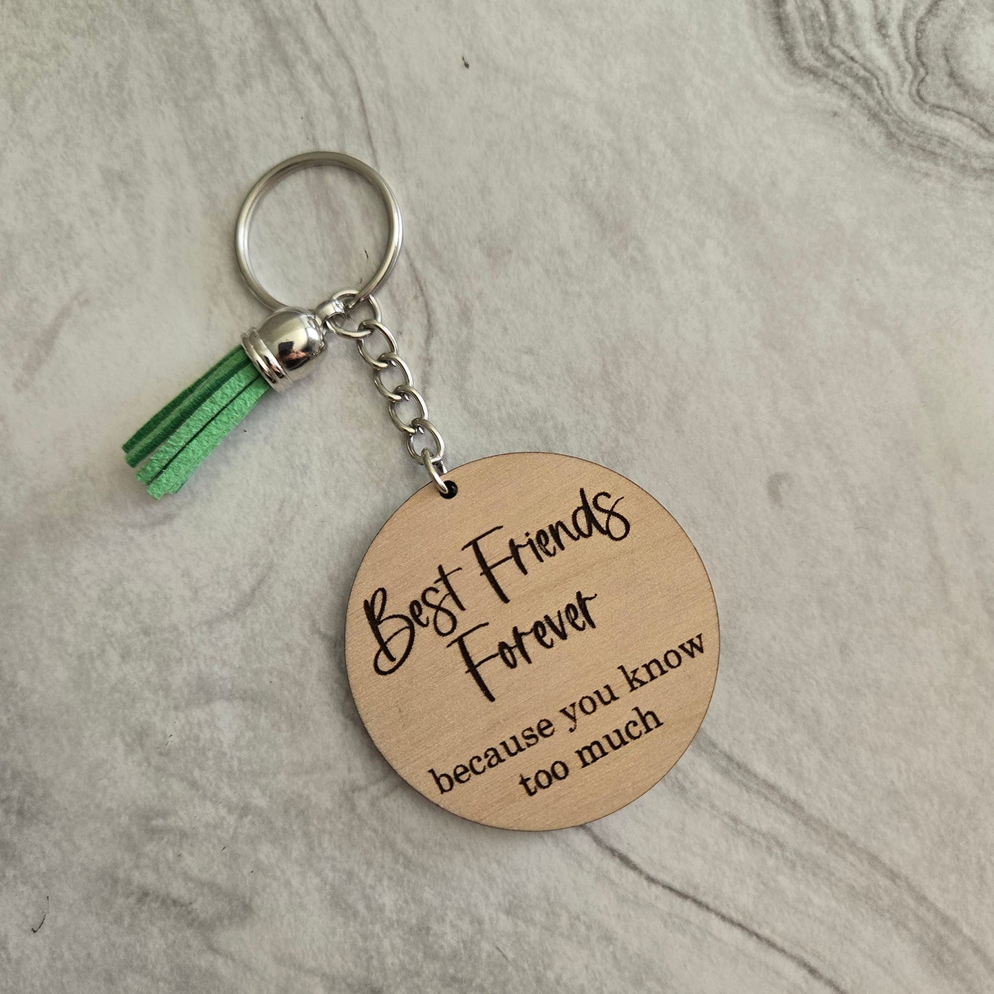 Best Friends Forever Keychain - Glowforge