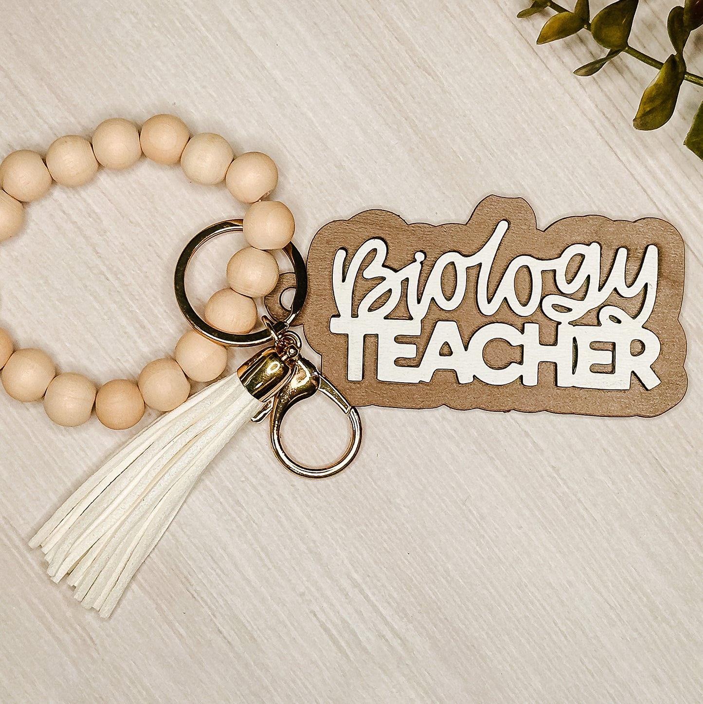Biology Teacher Layered Keychain - Glowforge