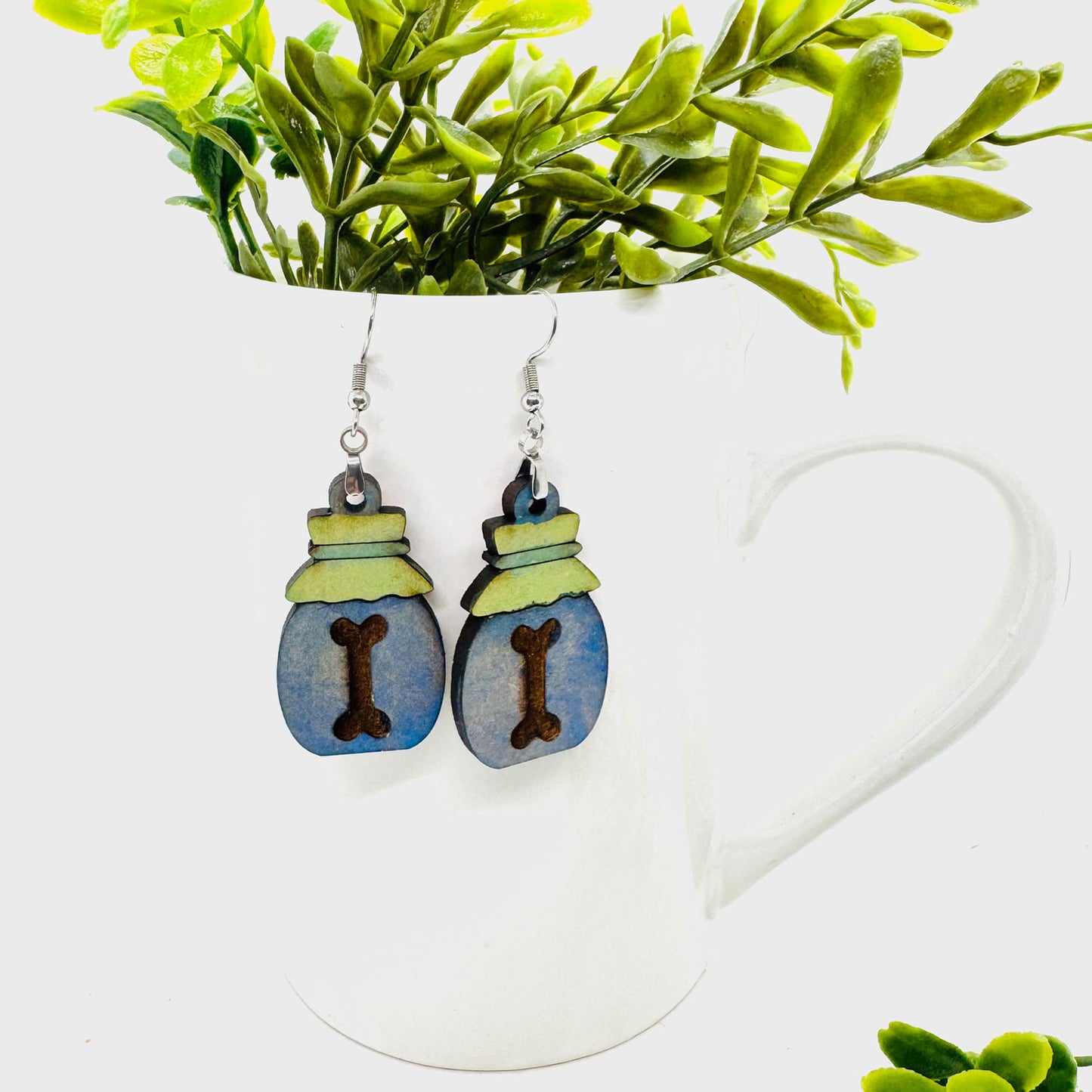 Bone Dust Elixir Potion Earrings - Glowforge