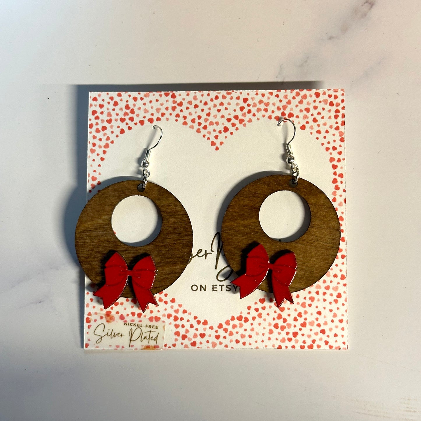 Bow Hoop Earrings - Glowforge