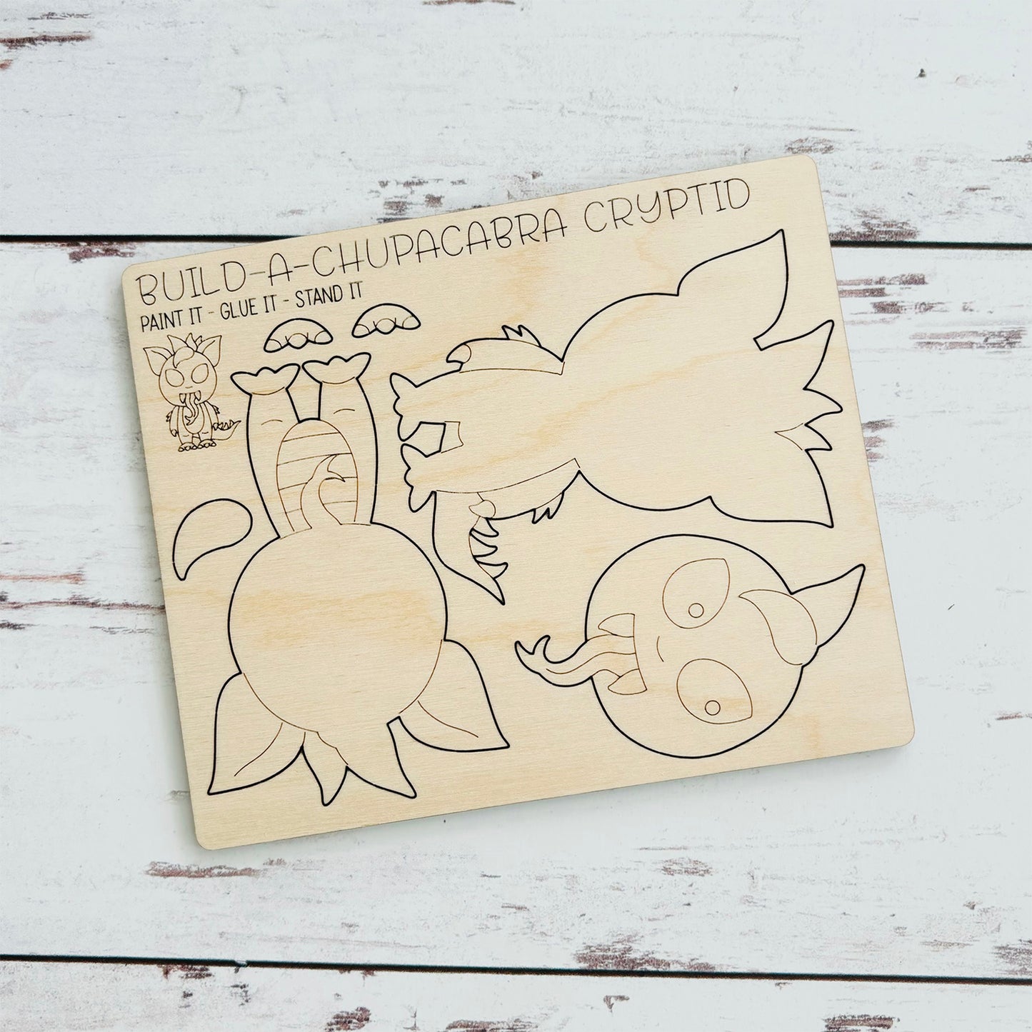 Build a Chupacabra Cryptid Pop-Out Card - Glowforge