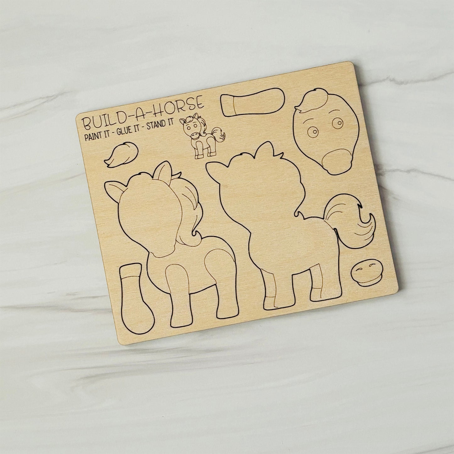 Build a Horse Pop-Out Card