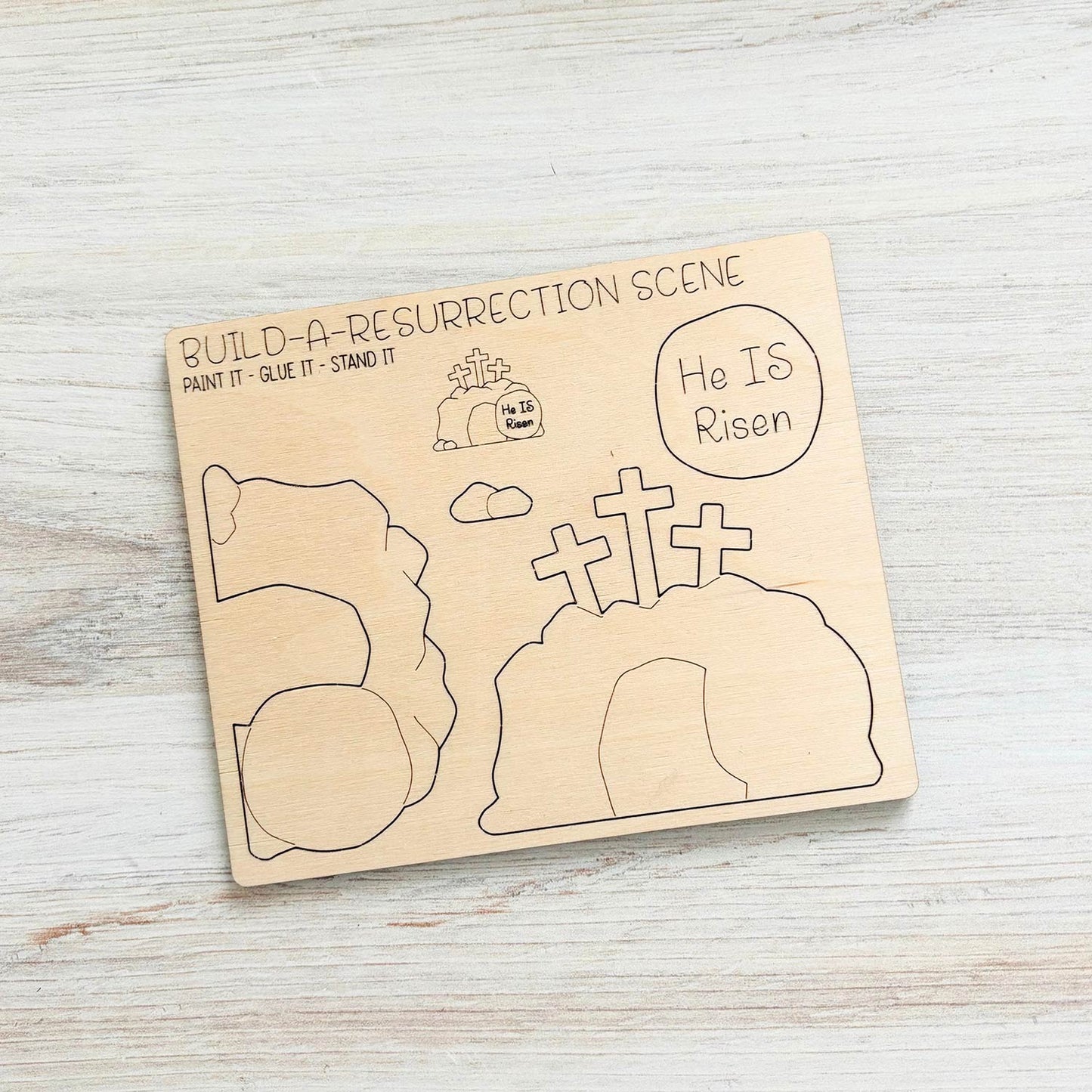 Build a Resurrection Scene Pop-Out Card - Glowforge