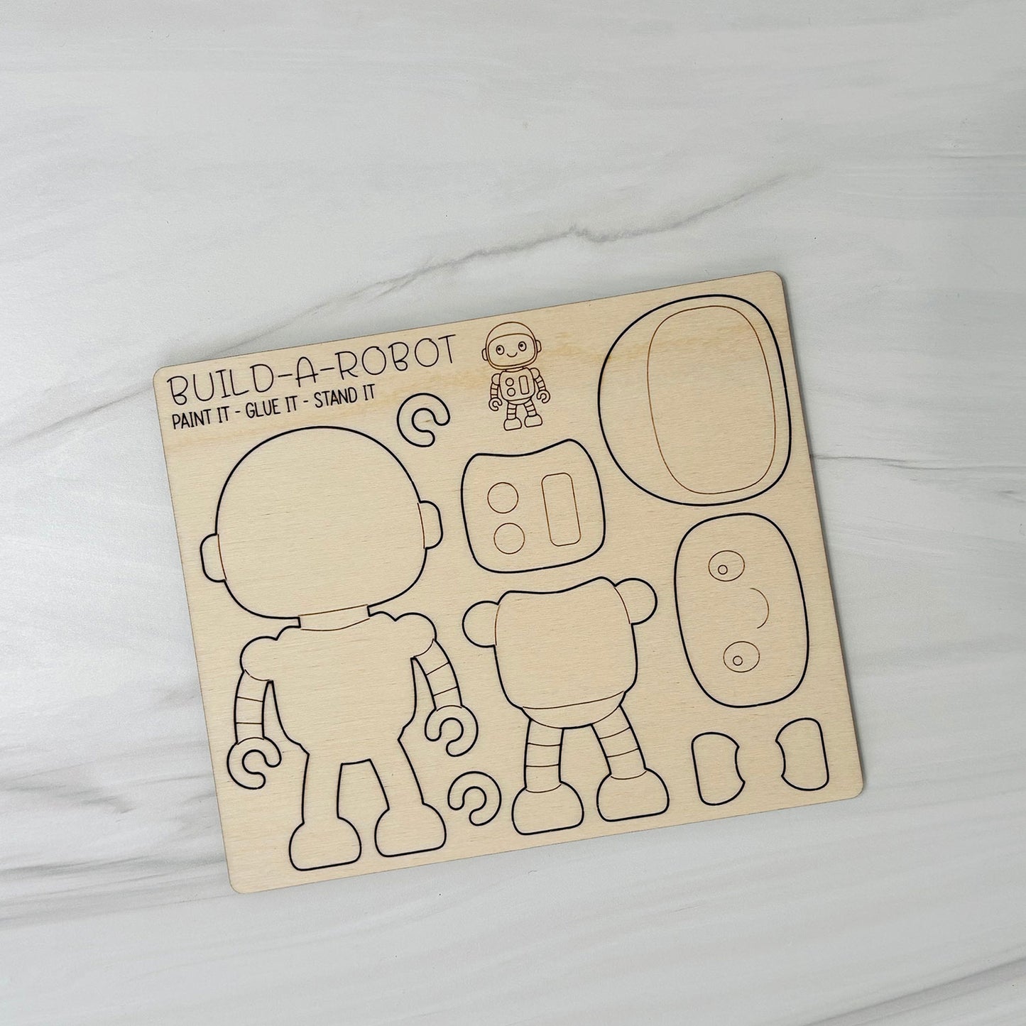 Build a Robot Pop-Out Card - Glowforge