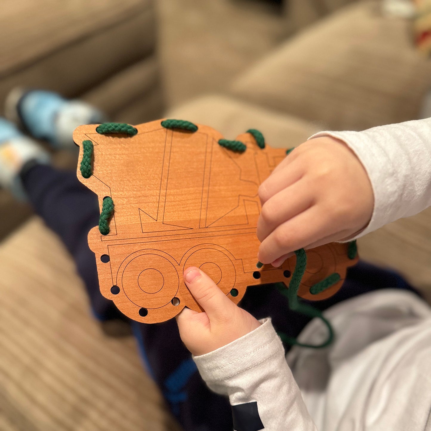 Cement Truck Lacing Card