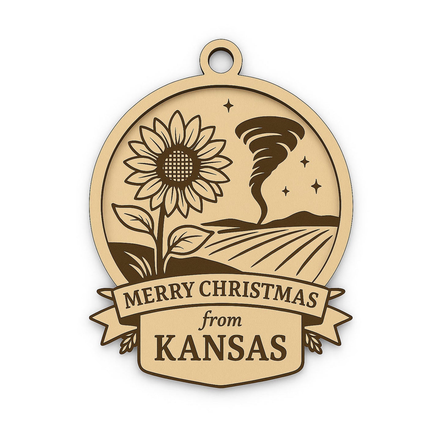 Christmas Across America Ornament - Kansas