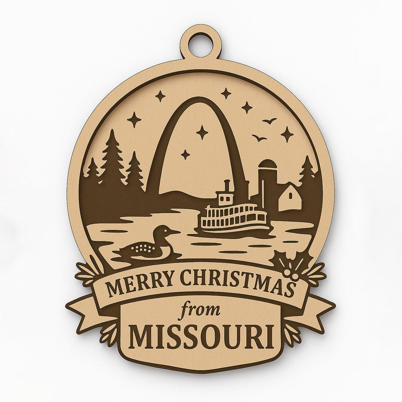 Christmas Across America Ornament - Missouri - Glowforge