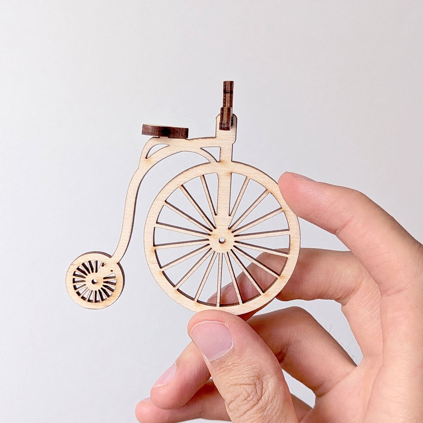 Circus Bicycle Miniature – Vintage-Style Display Model with Stand - Glowforge