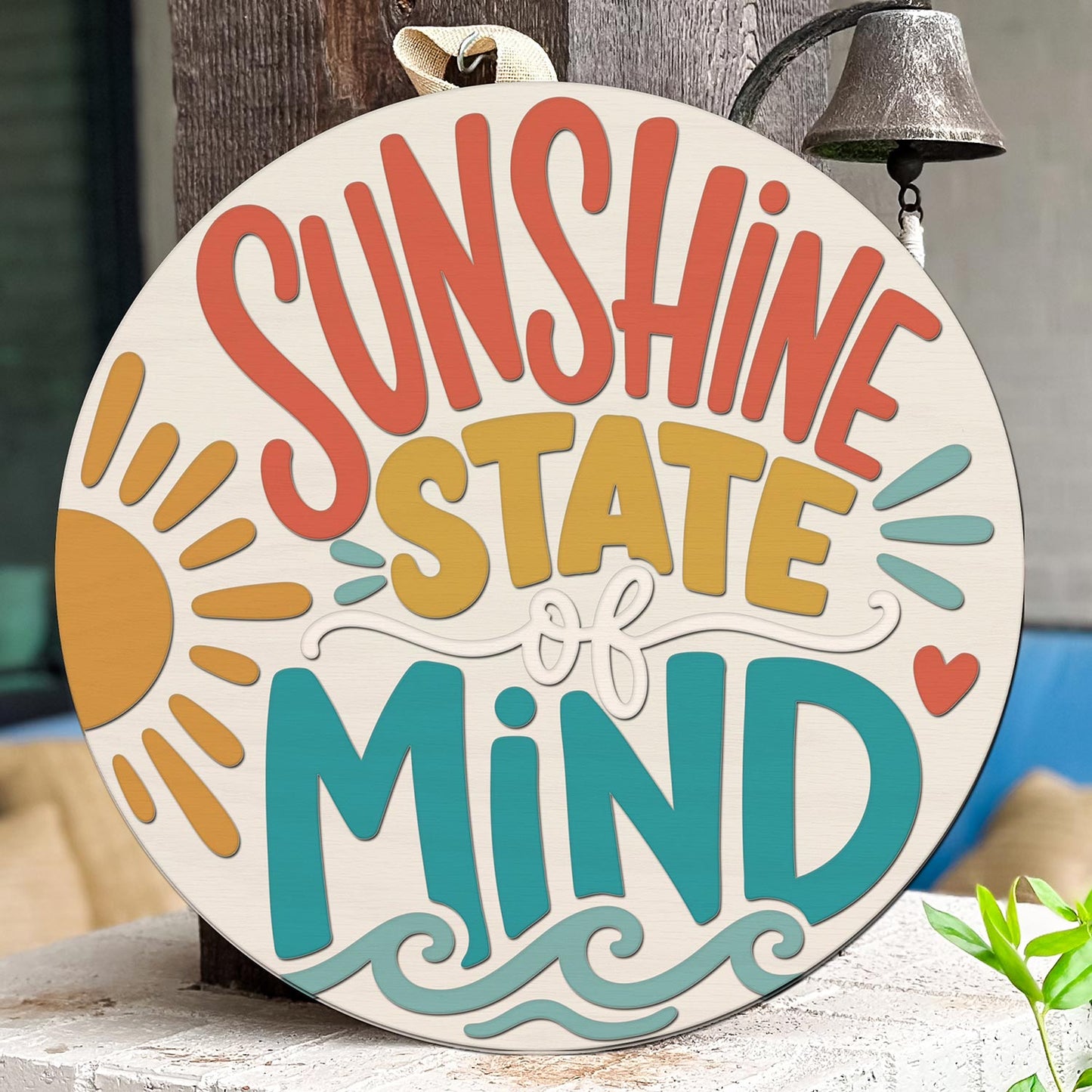 Coastal Sunshine Summer Door Hanger - Glowforge