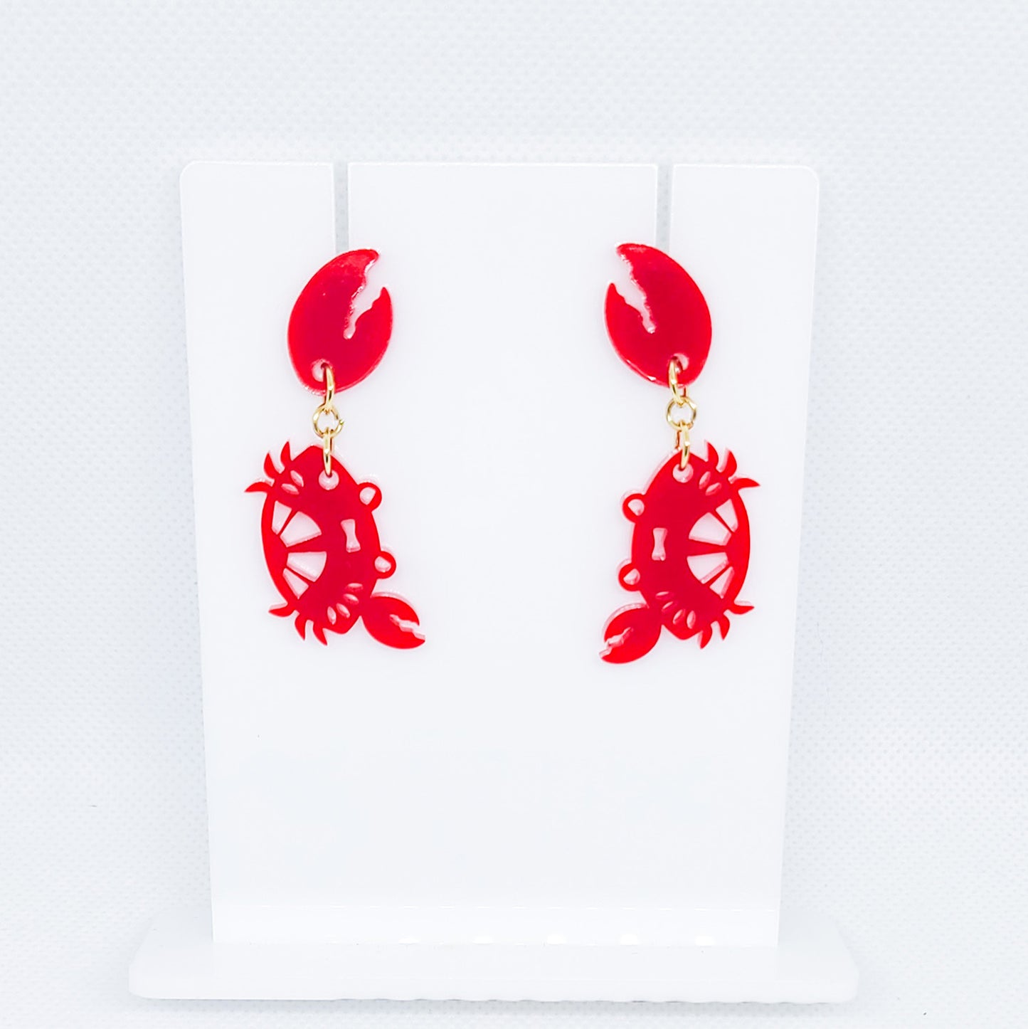 Crabby Crustaceans Dangle Earrings - Glowforge