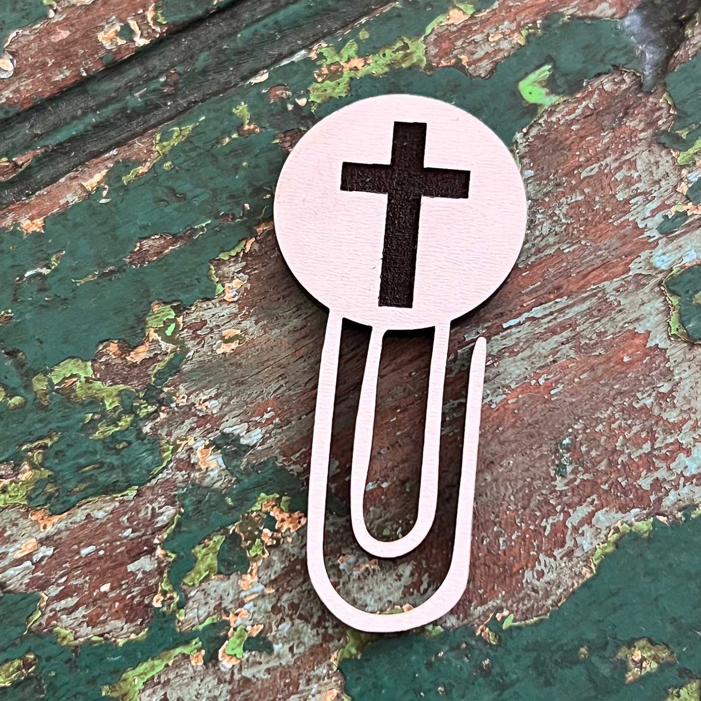 Cross Engraved Paperclip / Bookmark (Set of 2) - Glowforge