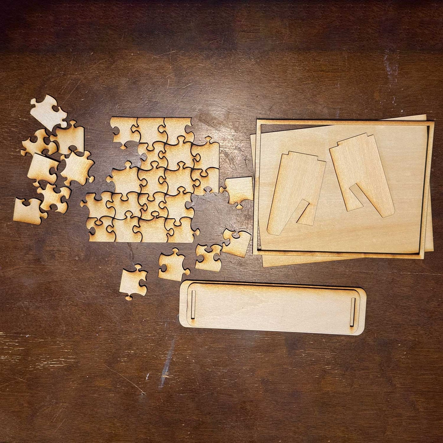 Customizable 5x7 Puzzle with Frame and Stand - Glowforge
