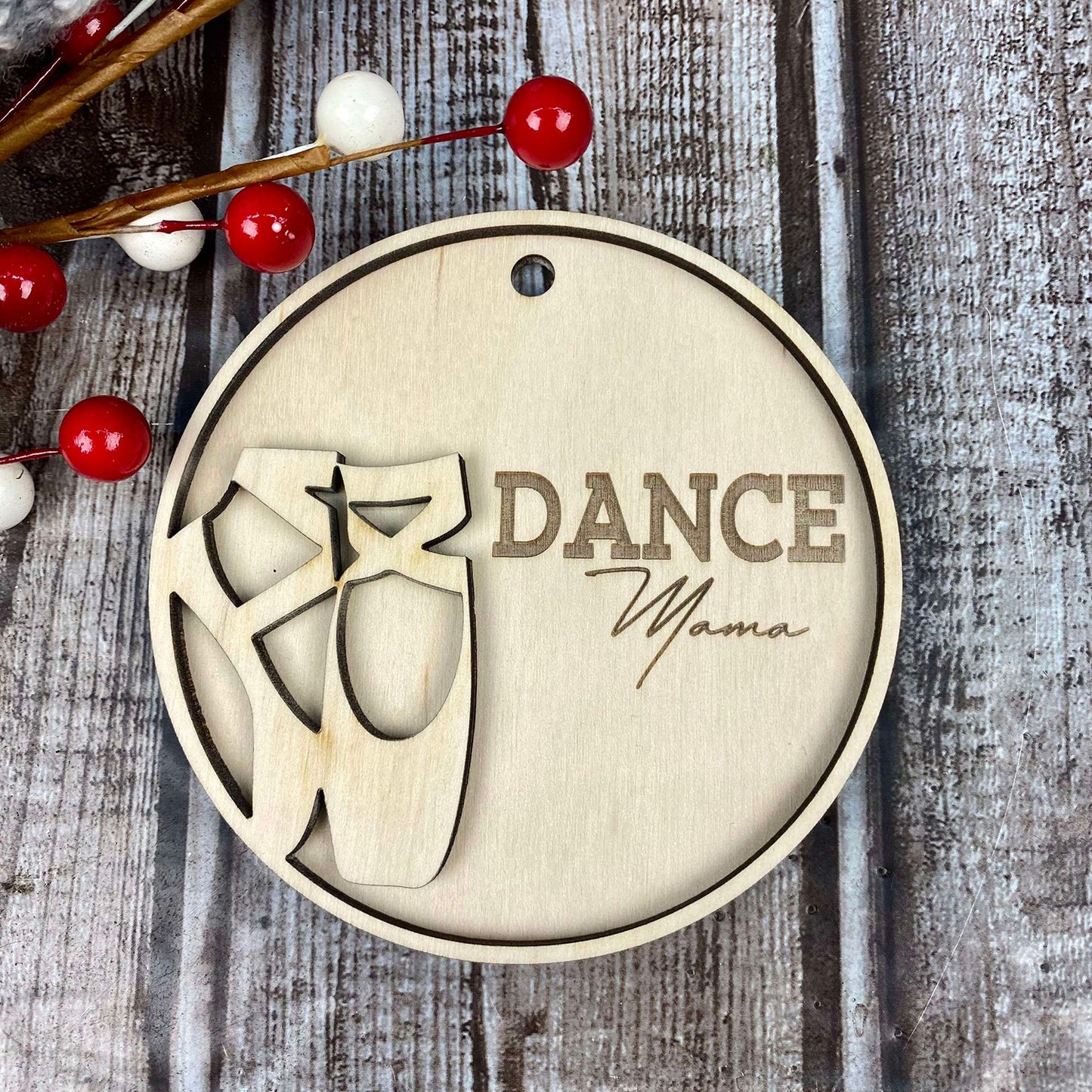 Customizable Dance Ornament / Bag Tag / Gift Tag - Glowforge