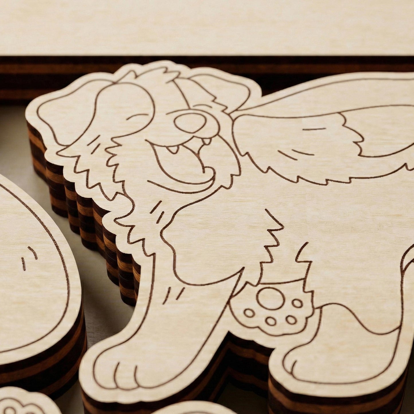 Cute Dog Puzzles - Fun and Easy Assembly for Kids and Dog Lovers - Glowforge