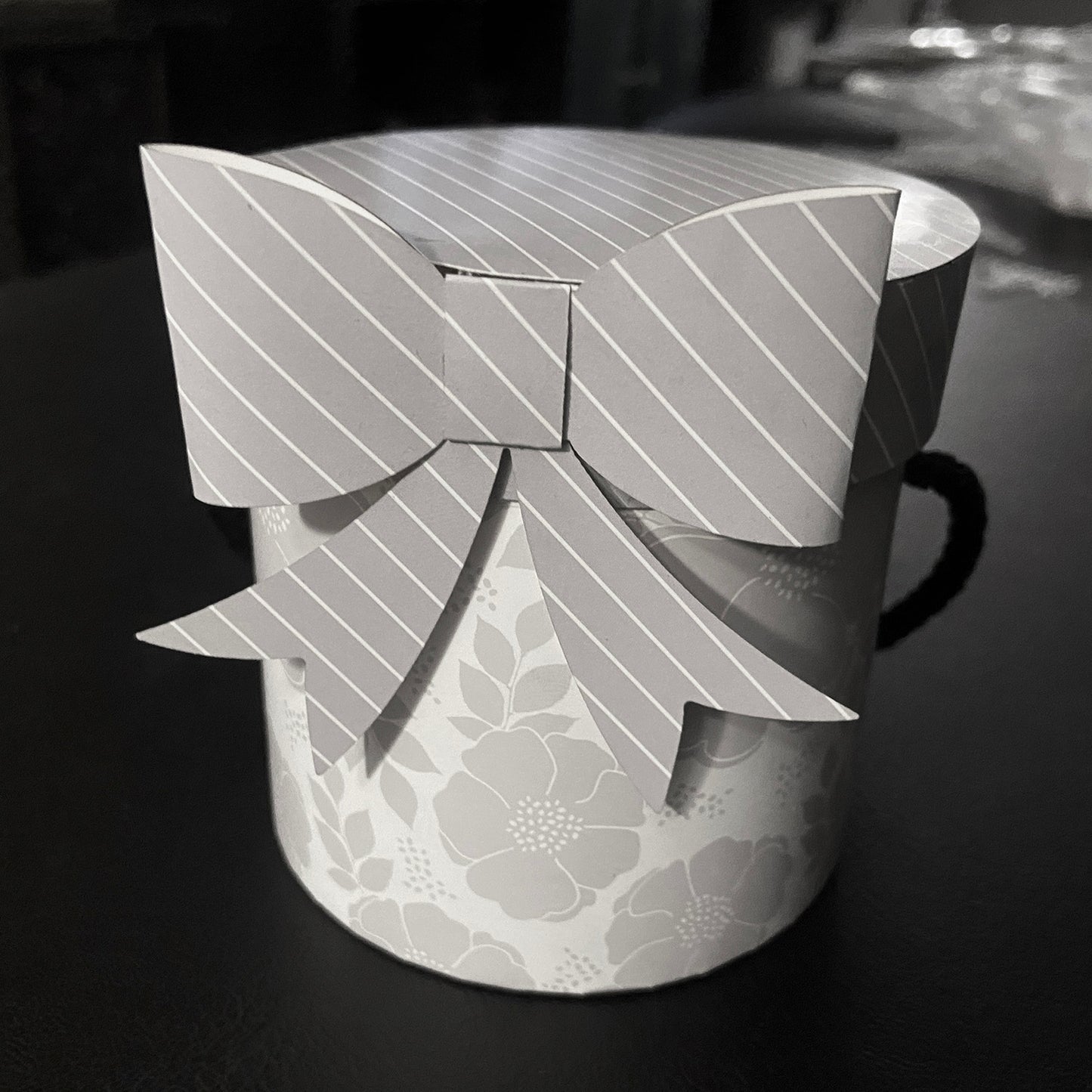Cylinder Gift Box with Bow