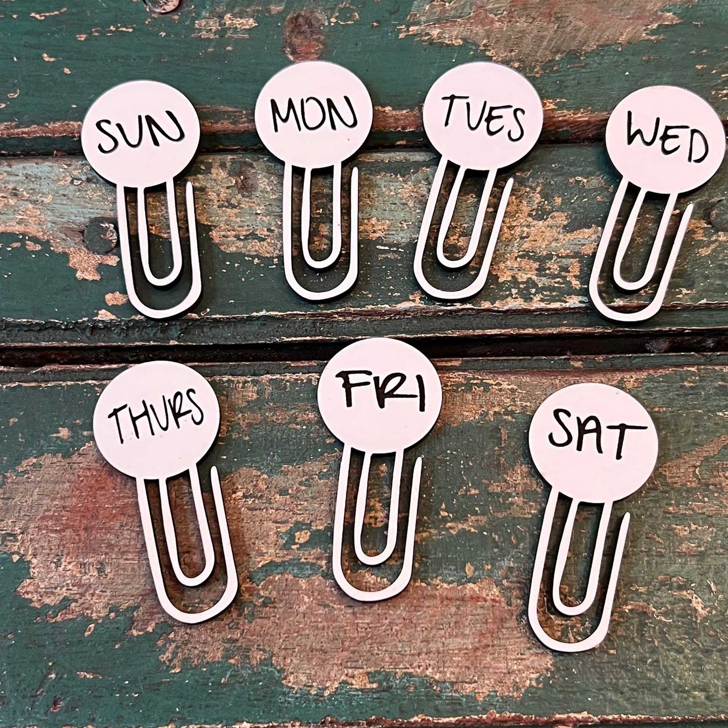 Days of the Week Paperclips / Bookmarks