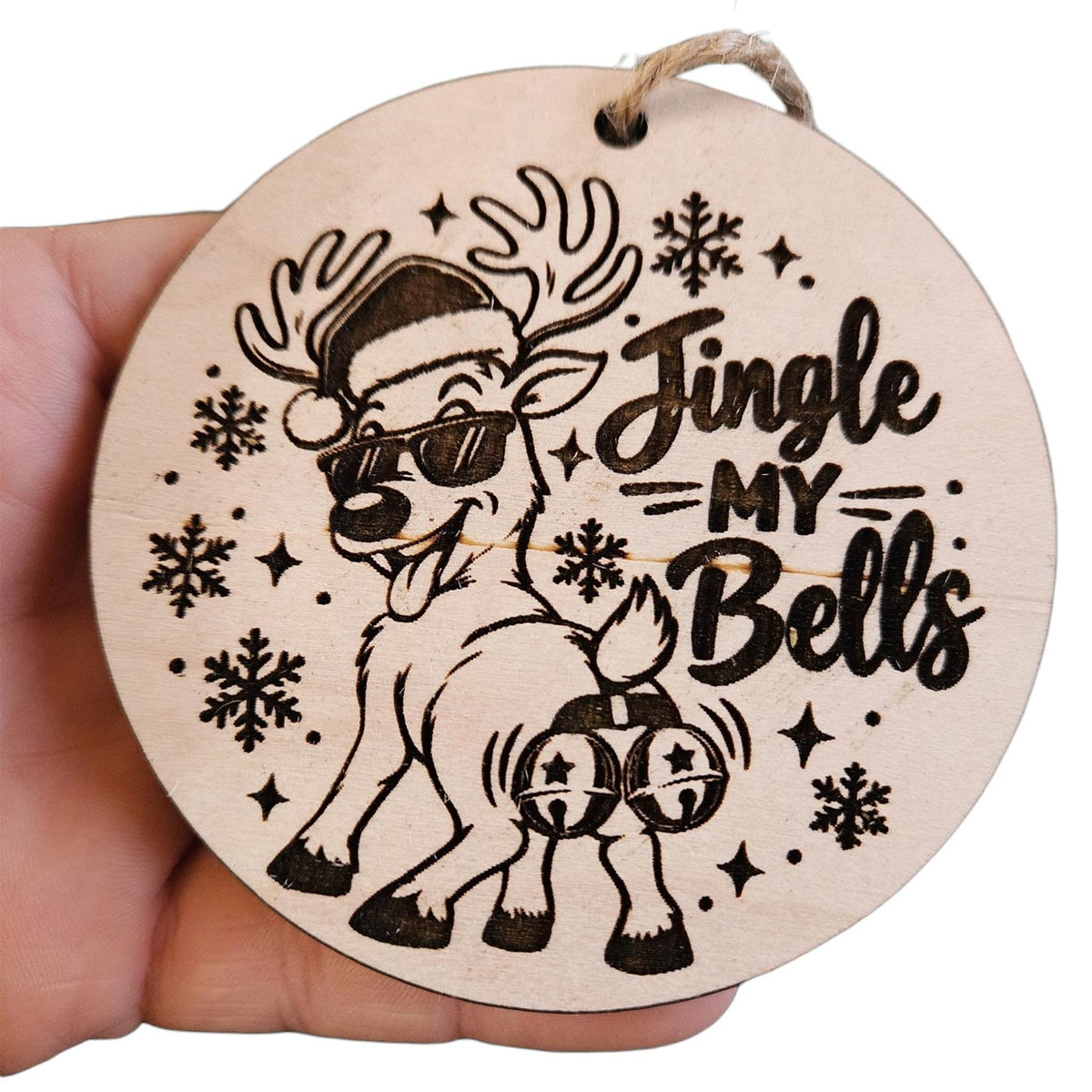 Deer Jingle My Bells Ornament - Glowforge