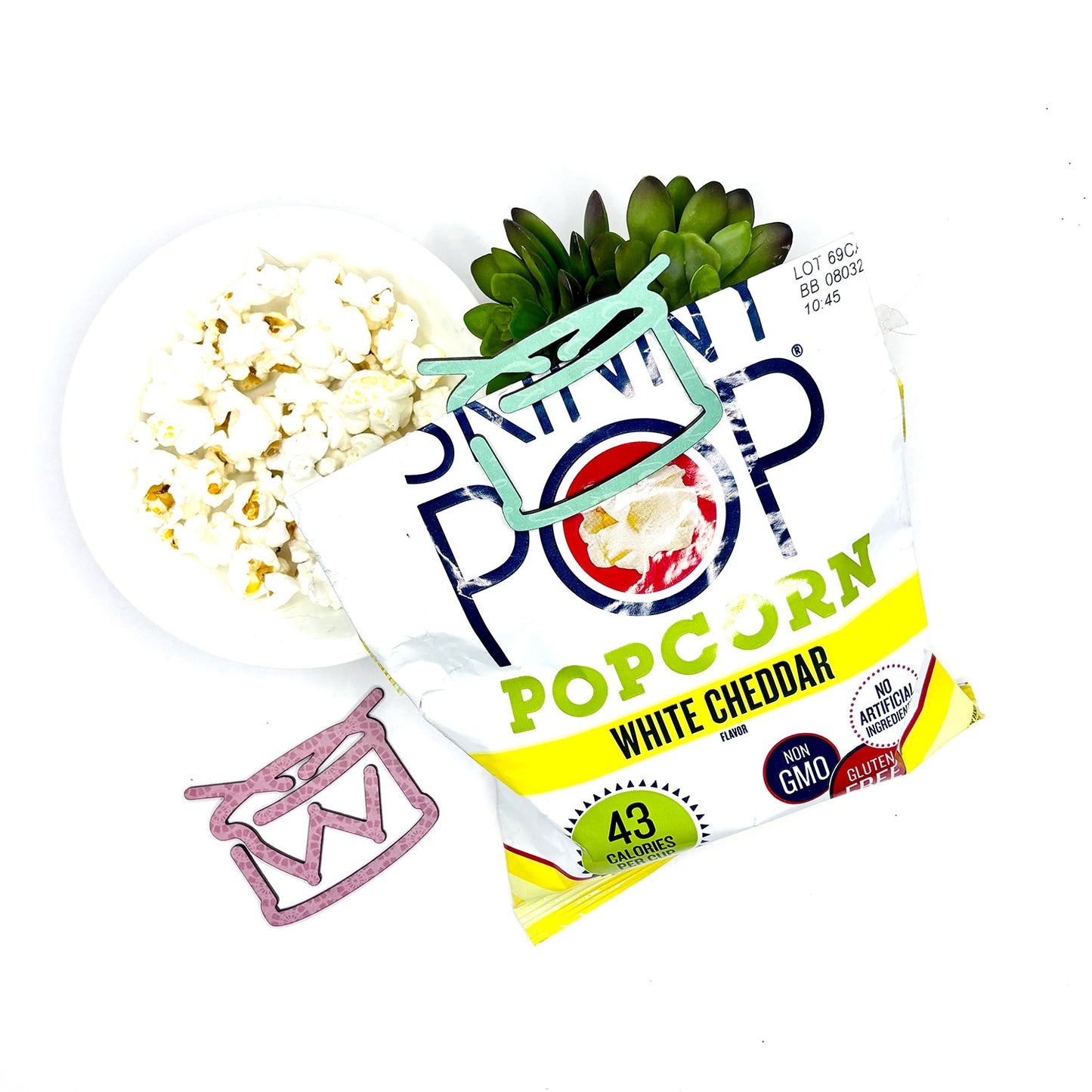 Drum Shaped Bookmark with Card Backer - Paperclip - Snack Bag Closure - Glowforge