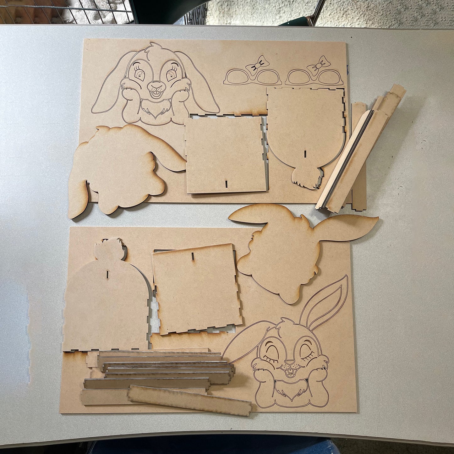 Easter Bunny Crate Style #2 - Glowforge