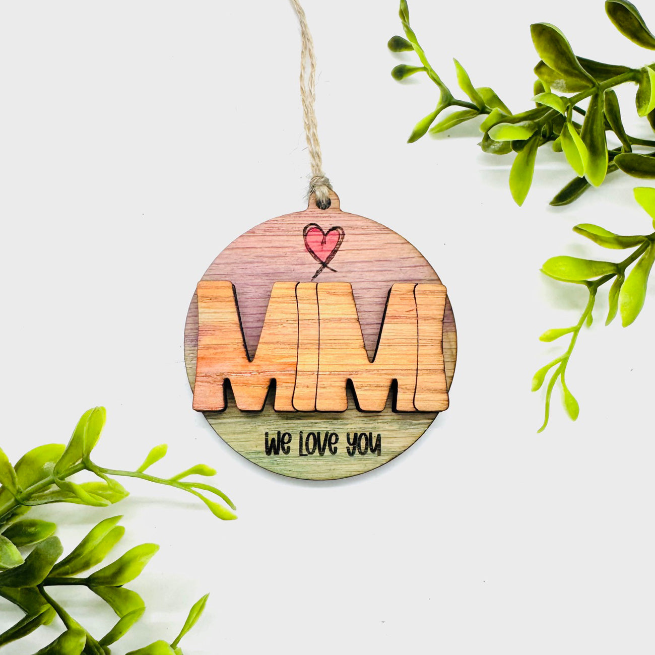 Editable MIMI Layered Charm - Glowforge