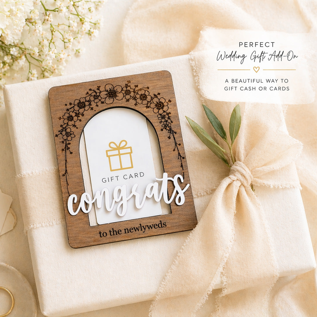 Elegant Wedding Gift Card Holder - Glowforge