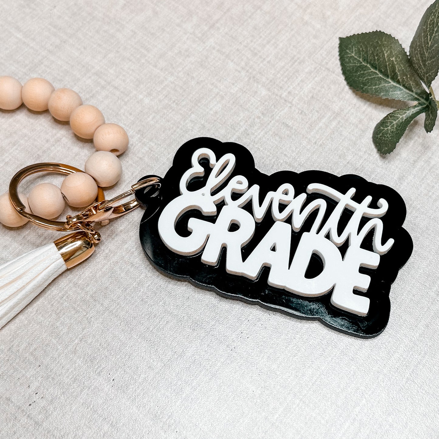Eleventh Grade Layered Keychain or Bag Tag | Junior Year - Glowforge