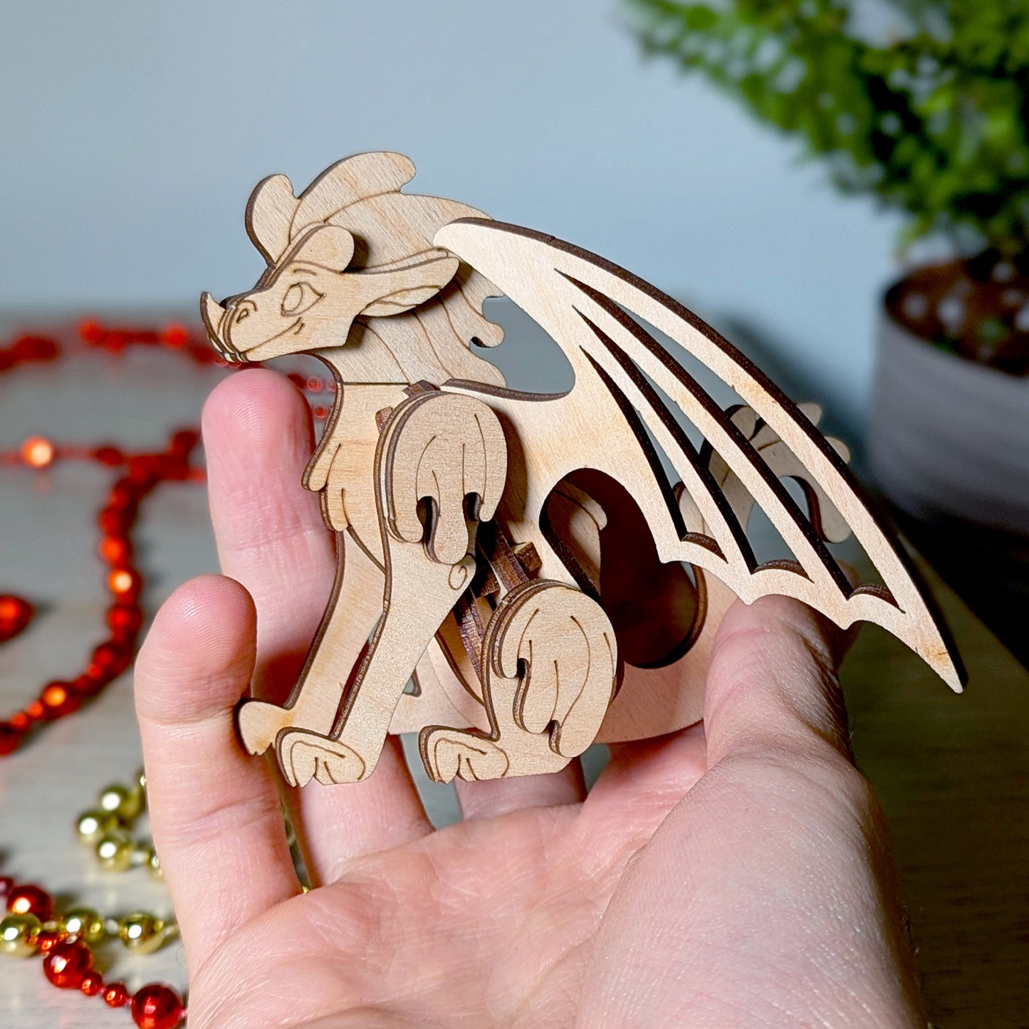 Fantasy Dragon - Enchanting Ornament for Home Decor - Glowforge
