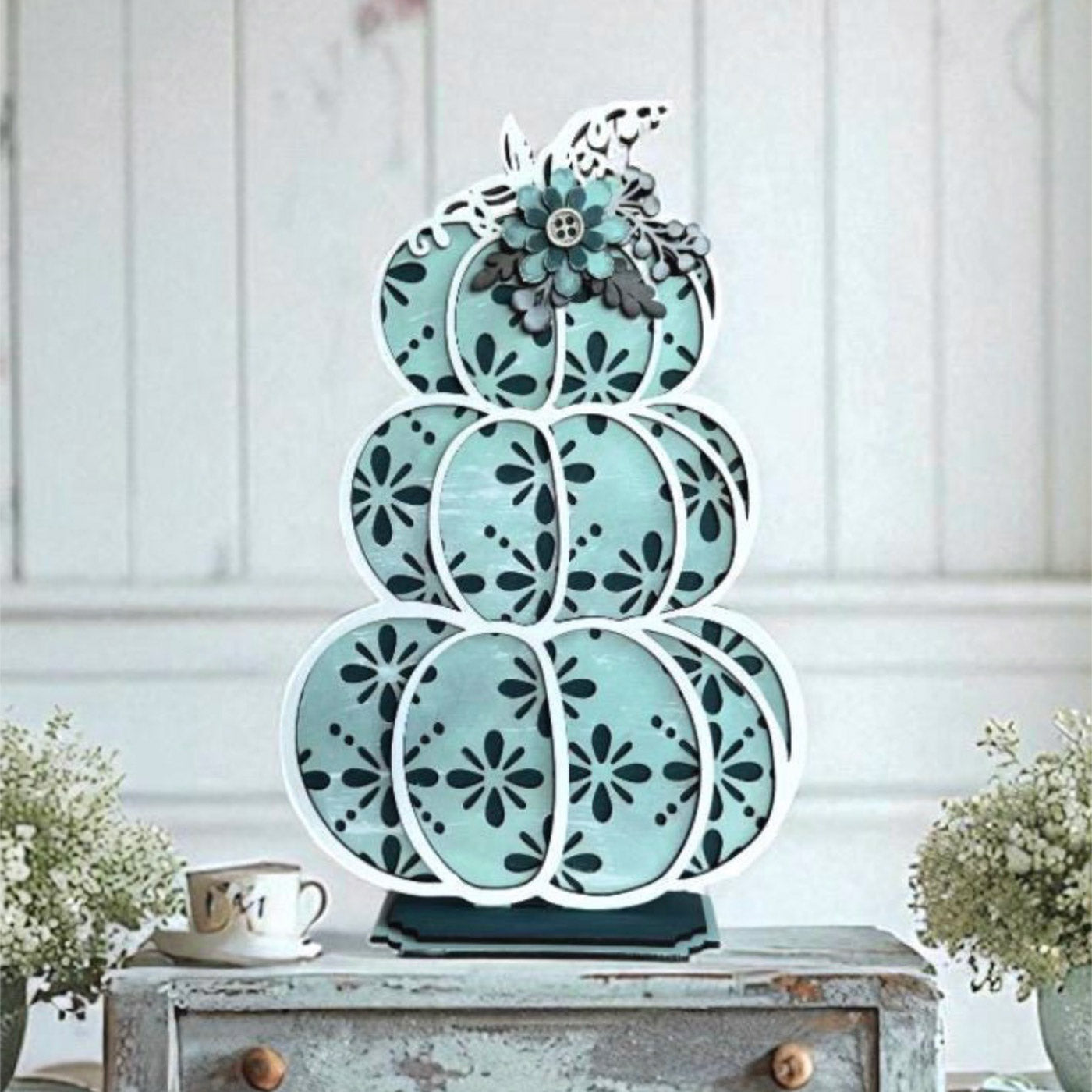 Farmhouse Style Stacked Pumpkins for 1/8" Medium Proofgrade - Glowforge