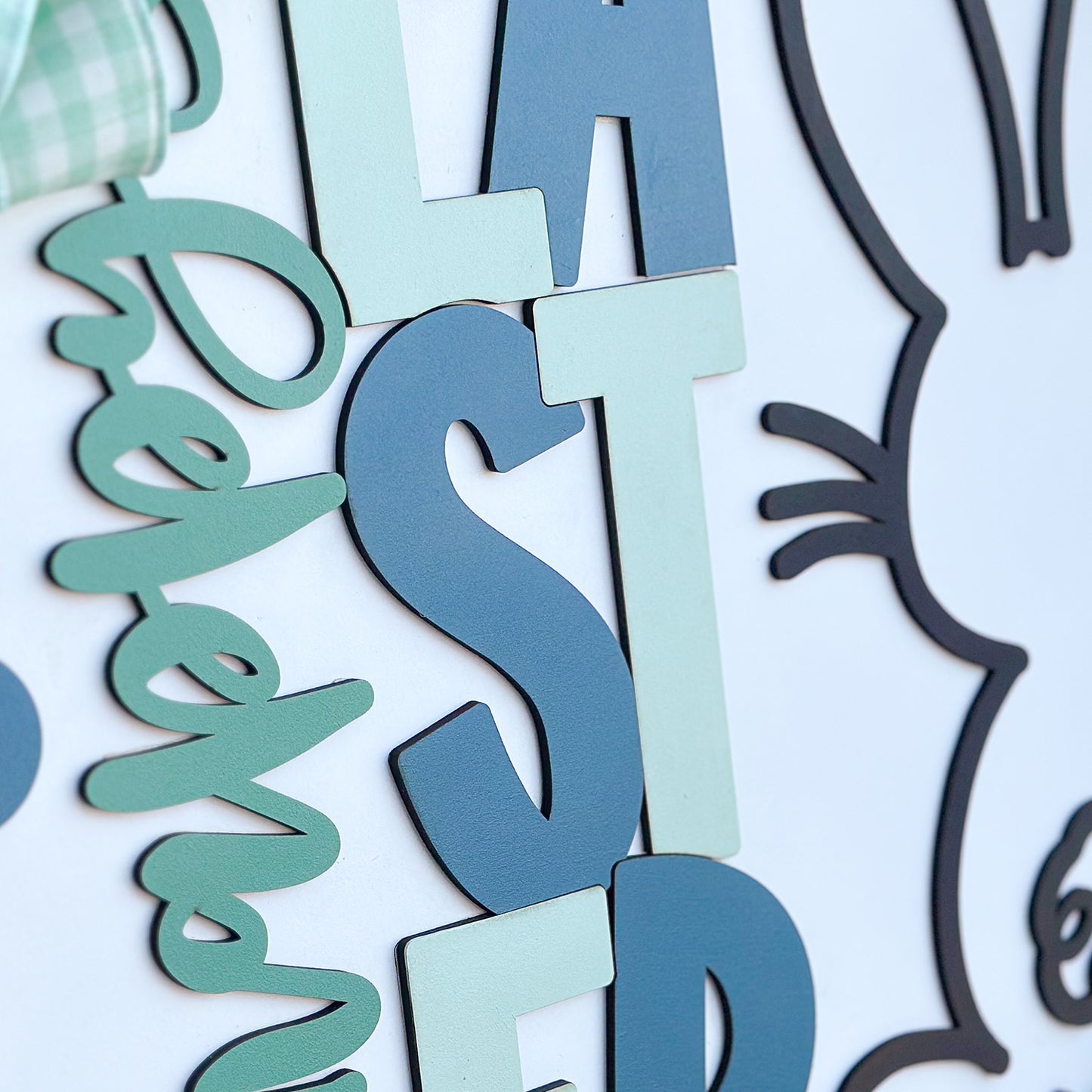 Festive Easter Bunny Door Hanger - Glowforge