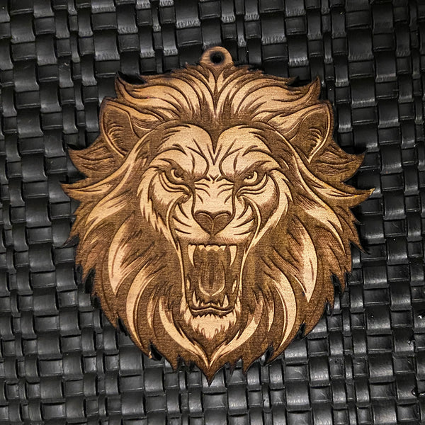 Fierce Lion Keychain – Glowforge Shop