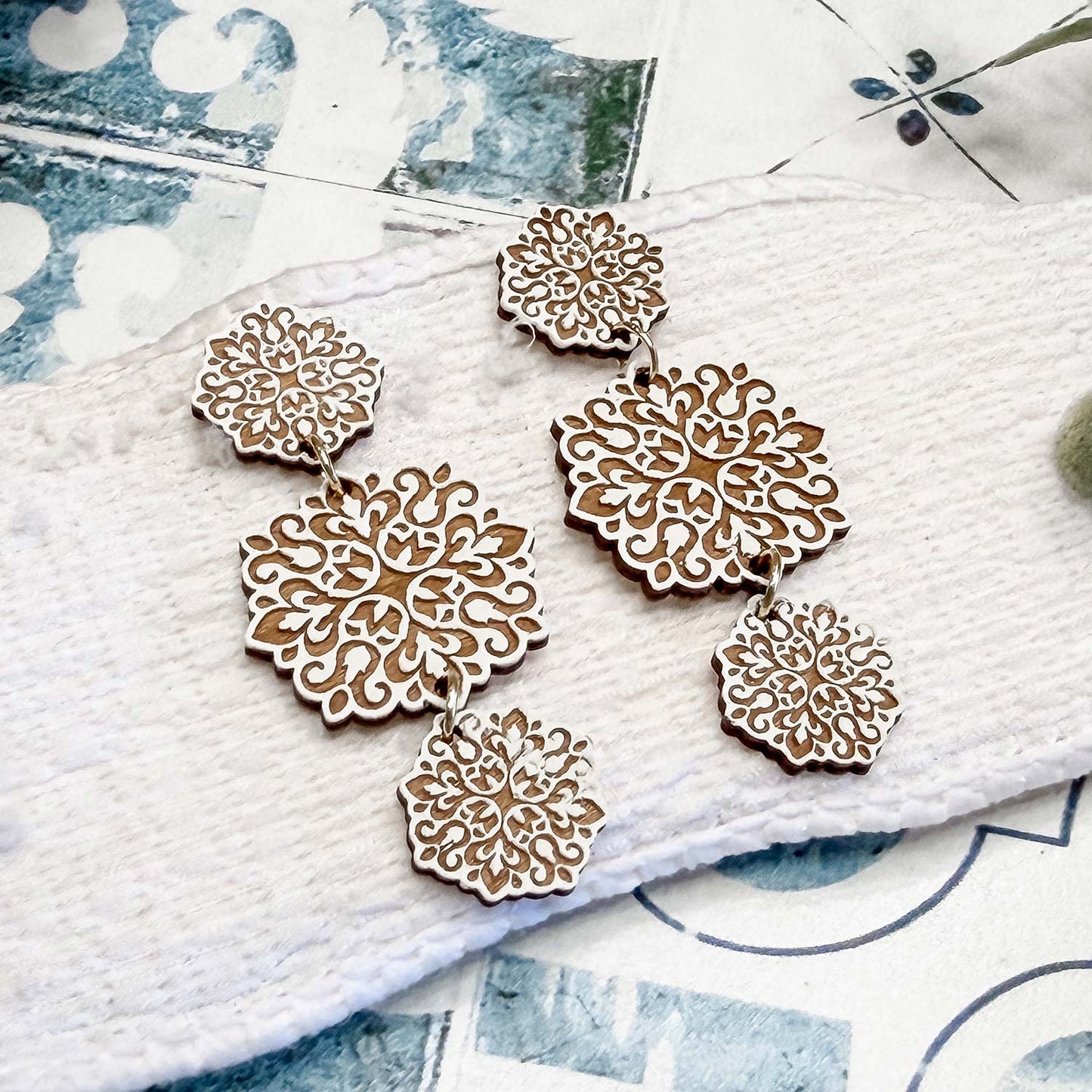 Filigree Dangle Statement Earrings - Glowforge