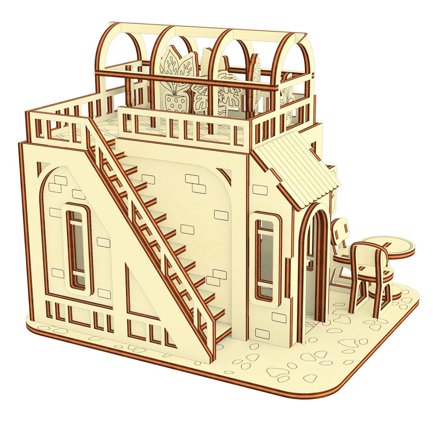 Flower Shop Miniature with Small Flower and Plants - Glowforge