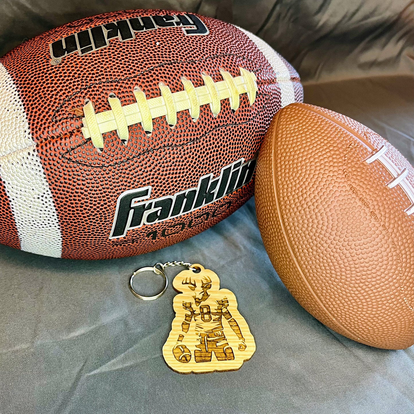 Football Buck / Stag Mascot Keychain - Glowforge
