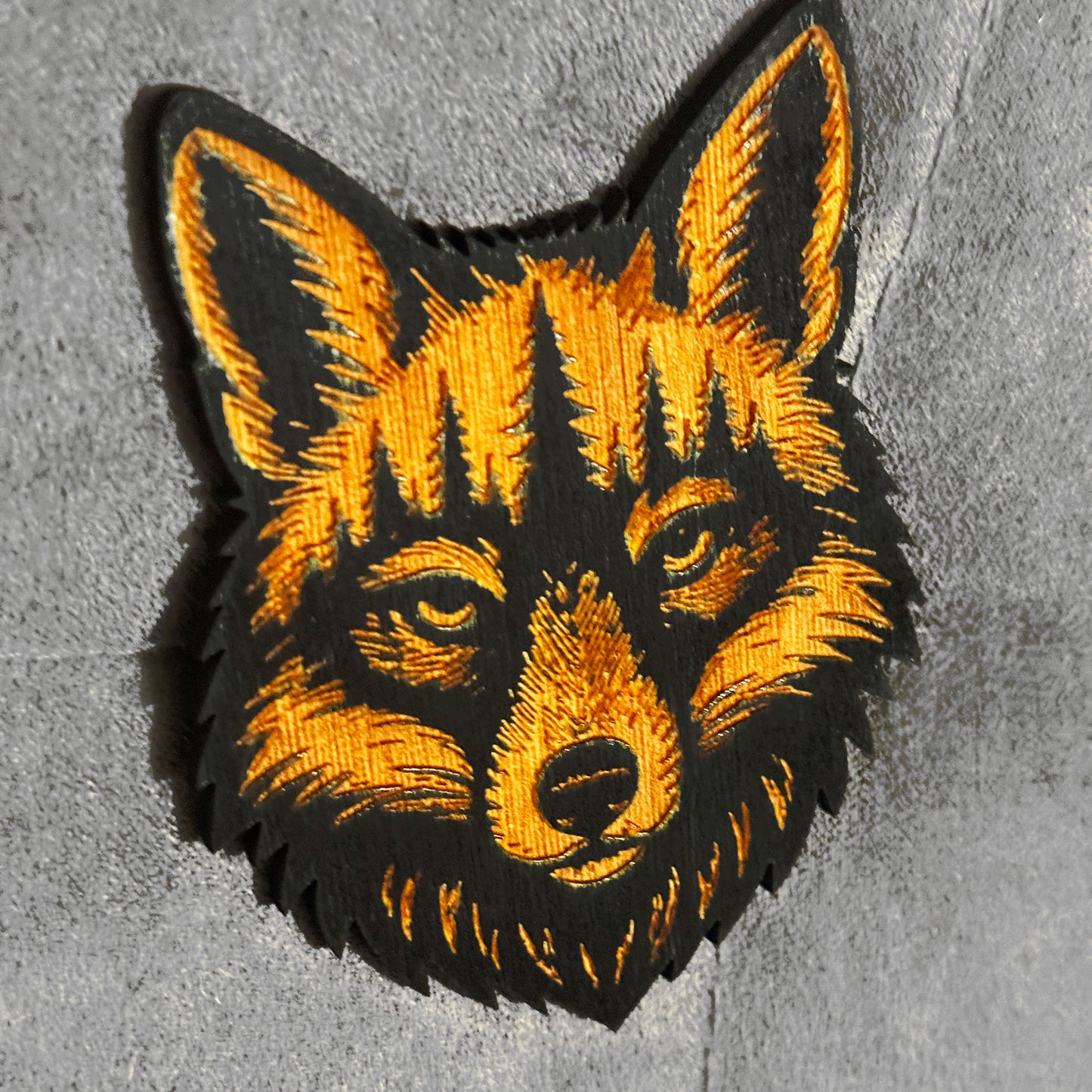 Fox Head Forest Art - Glowforge