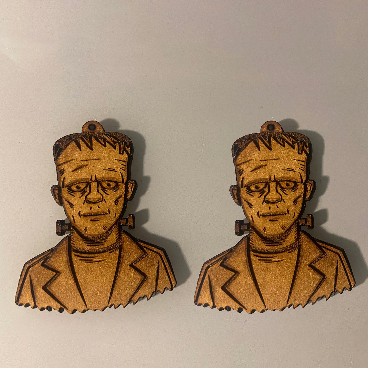 Frankenstein Dangle Earrings - Glowforge