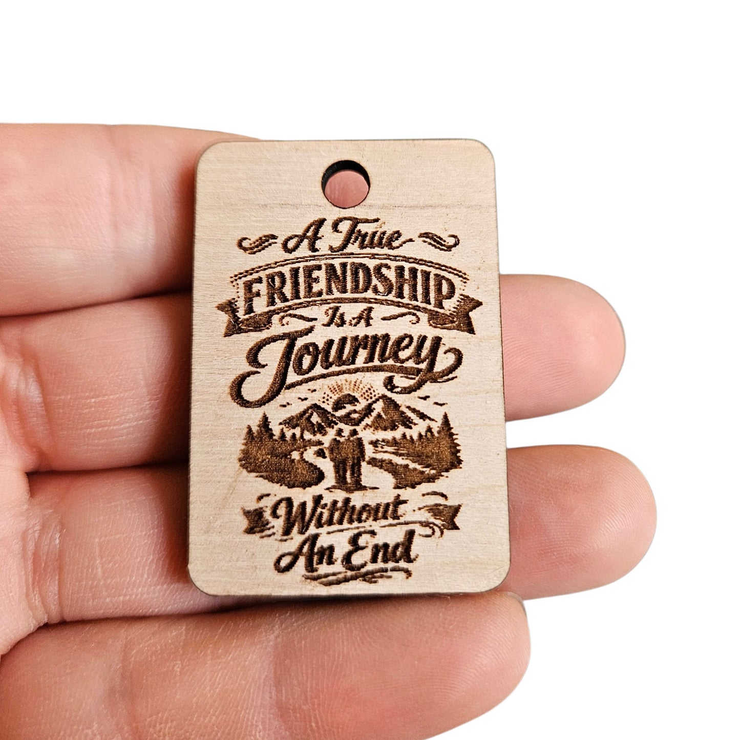 Friendship is a Journey Keychain - Glowforge