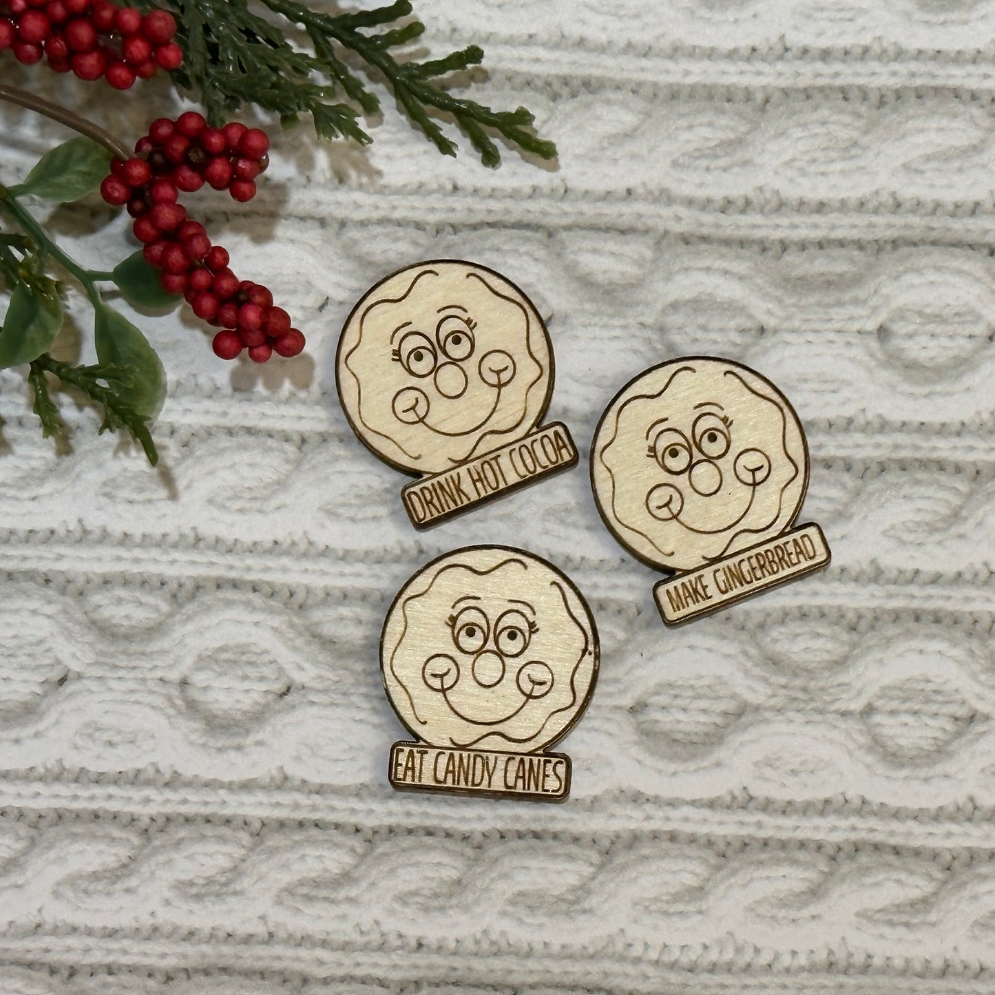 Gingerbread Reward Tokens for Kids (Set of 24) - Glowforge