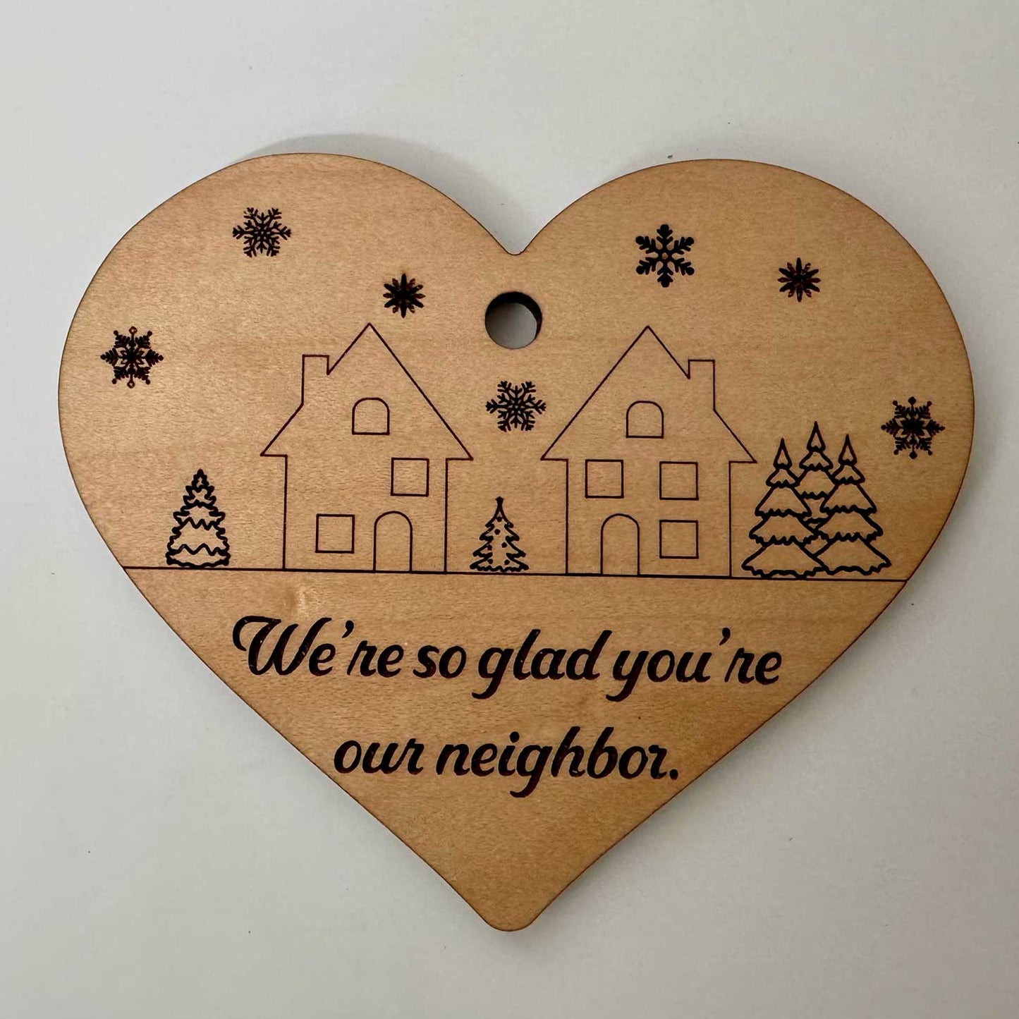 Good Neighbor Christmas Ornament Style #2 - Glowforge