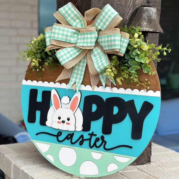Happy Easter Bunny Layered Door Hanger – Glowforge Shop