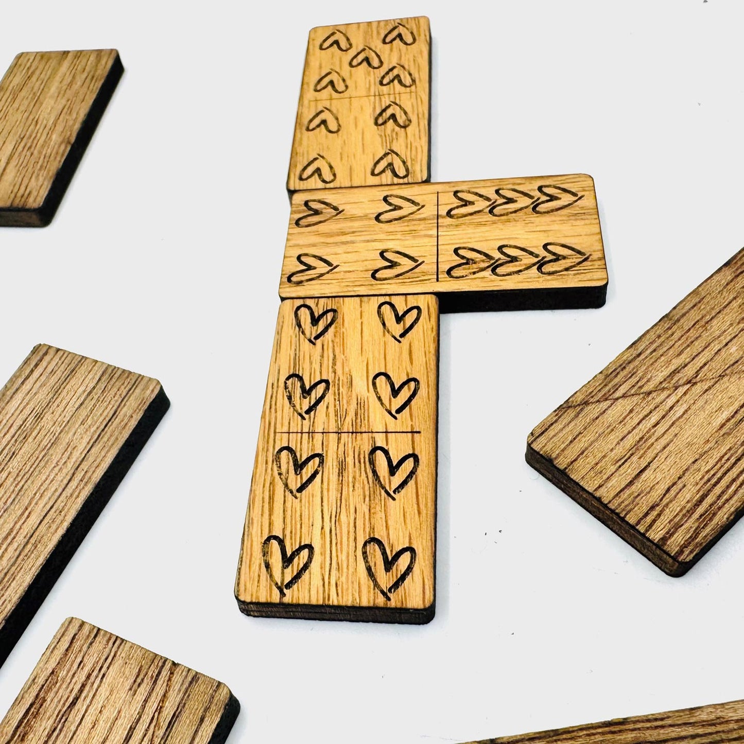 Heart Dominoes (Set of 28) - Glowforge