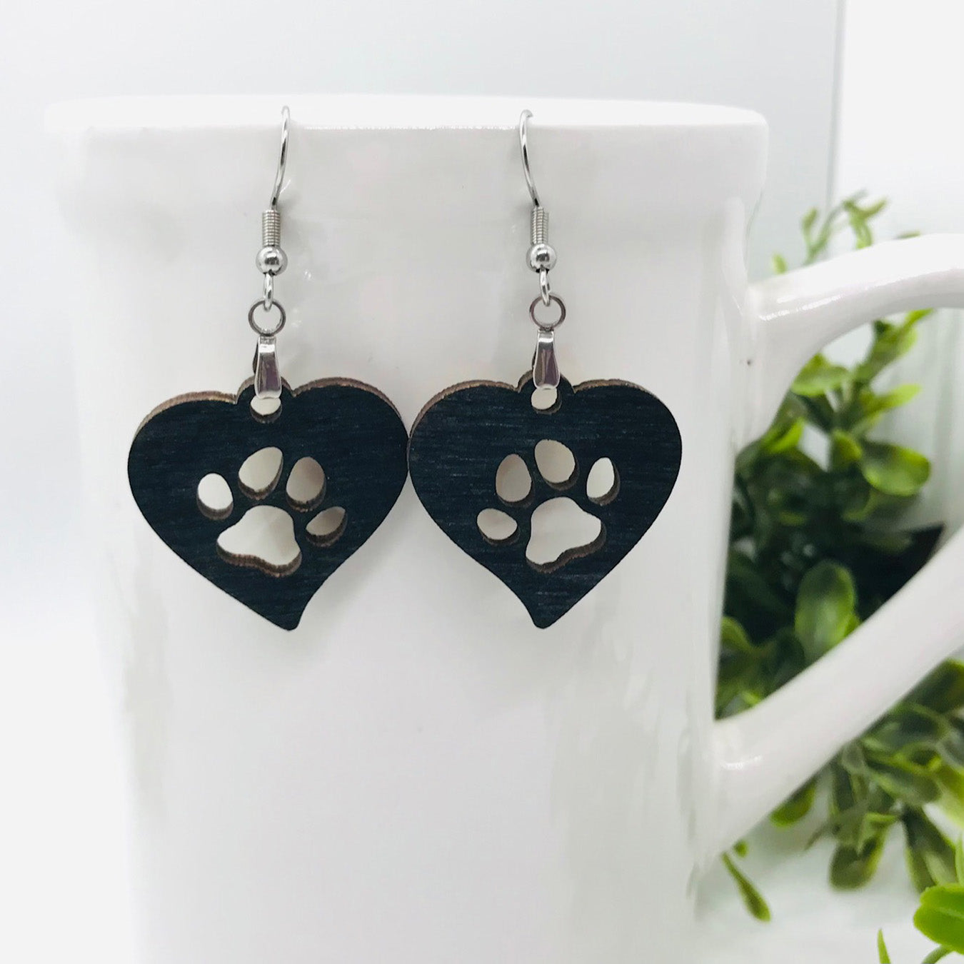 Heartfelt Paws Dog Paw Earrings
