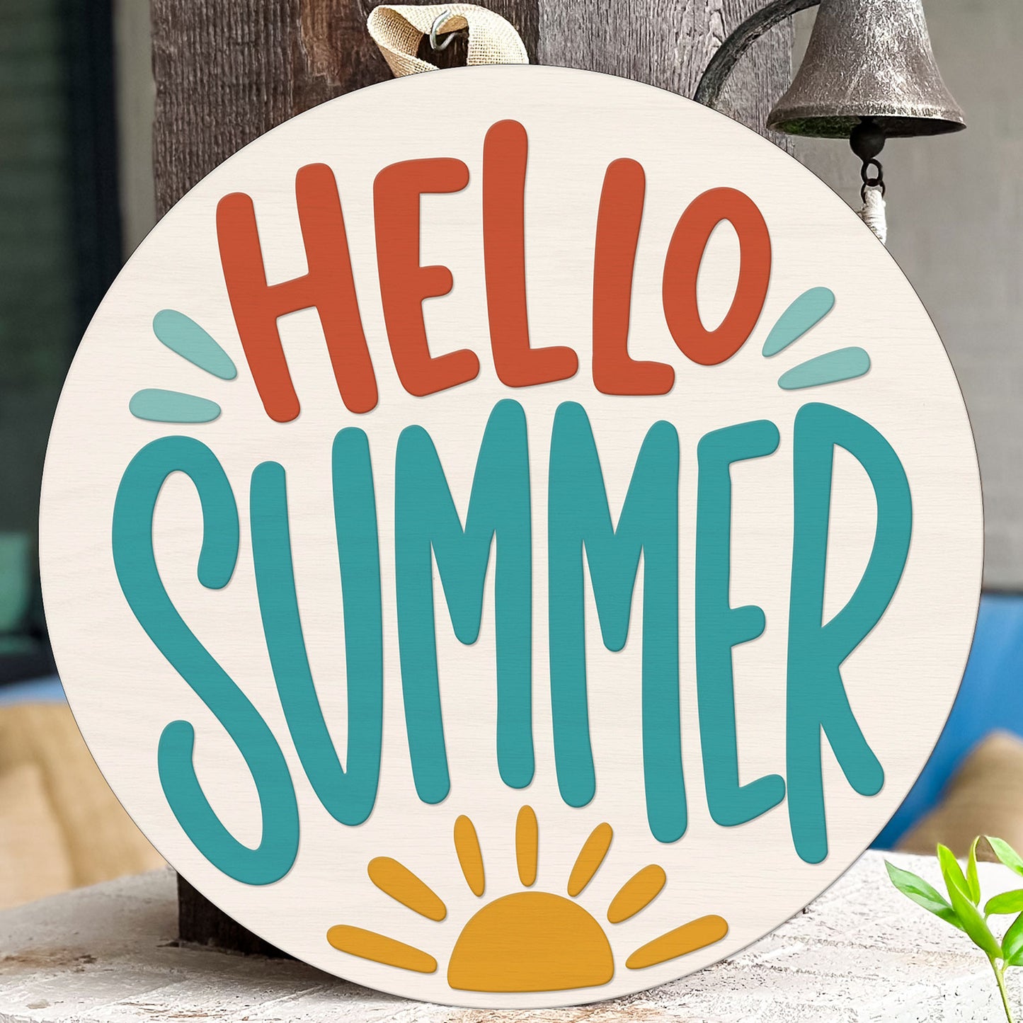 Hello Summer Door Hanger - Glowforge