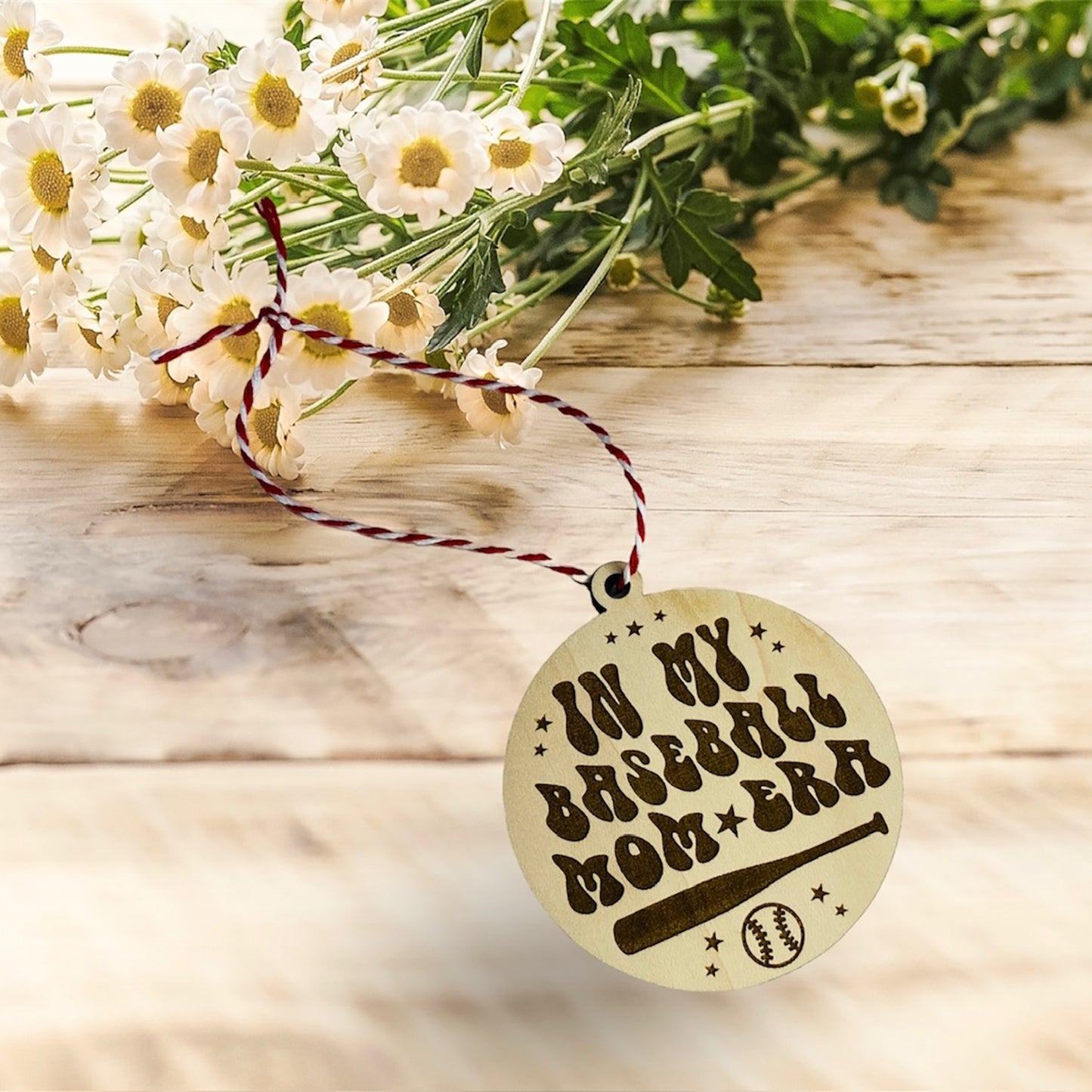 In my Baseball Mom Era Sports Ornament