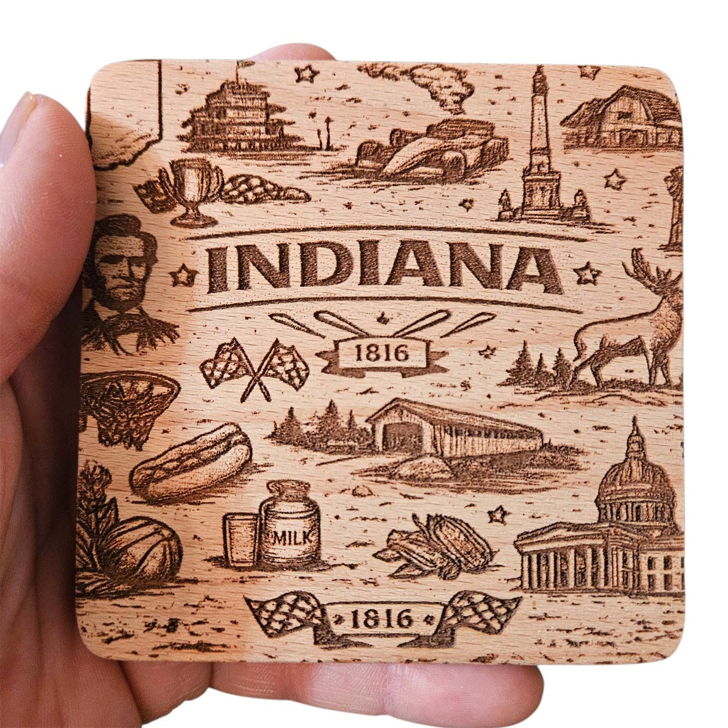 Indiana Coaster Design - Glowforge