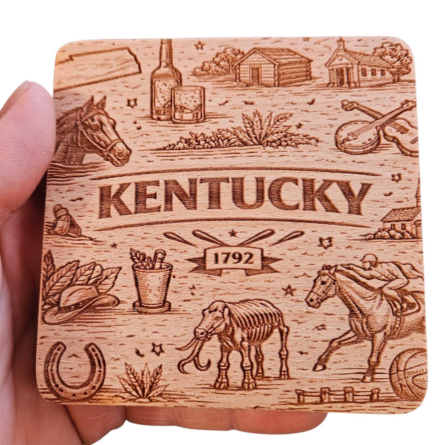 Kentucky Coaster Design - Glowforge