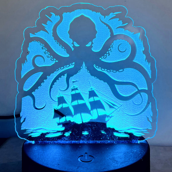 Kraken Sea Monster LED Nightlight Insert – Glowforge Shop